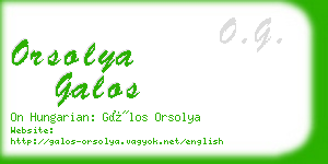 orsolya galos business card